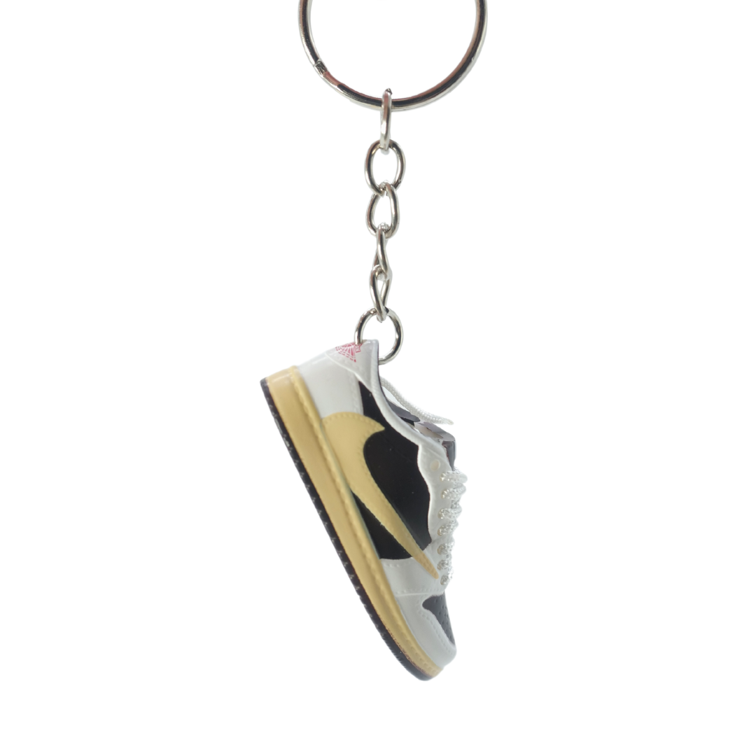 Sneaker keychain - Nike Air Jordan Low x Travis Scott Reverse Mocha - White lace