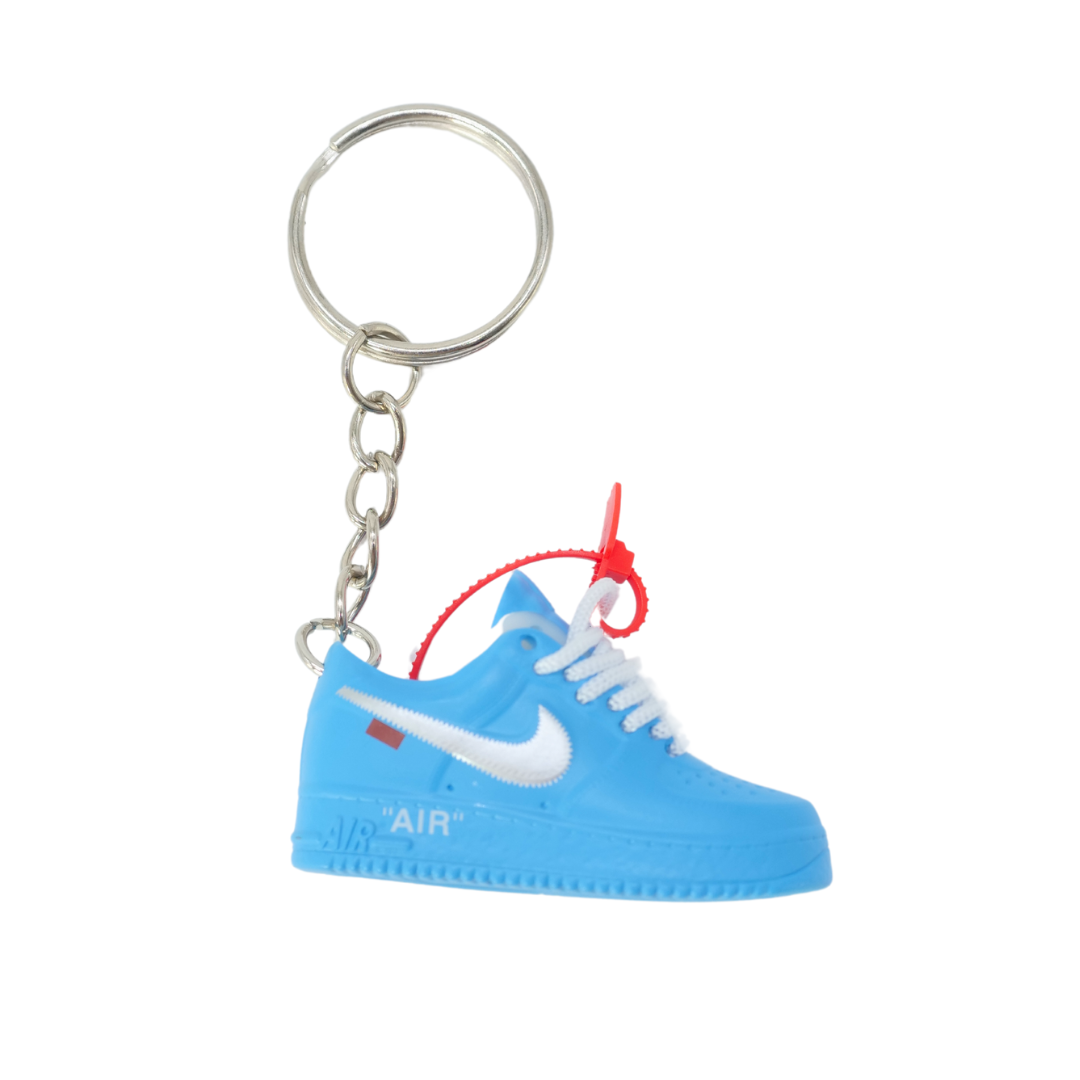 Sneaker keychain - Nike Air Force x Off-White University Blue
