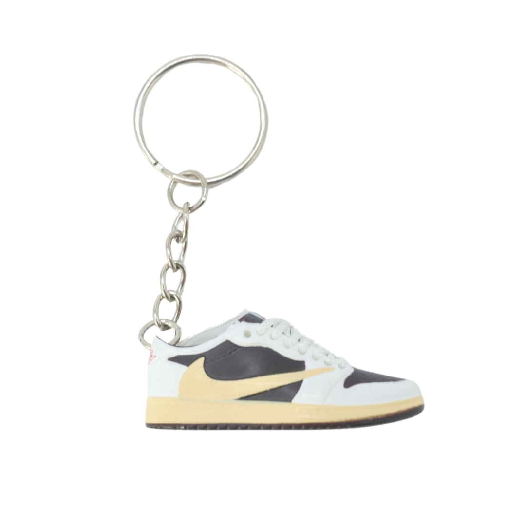 Sneaker keychain - Nike Air Jordan Low x Travis Scott Reverse Mocha - White lace