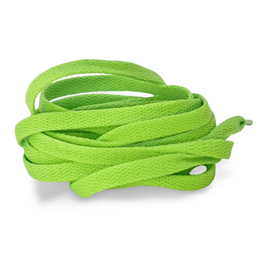 Lime Green flat laces