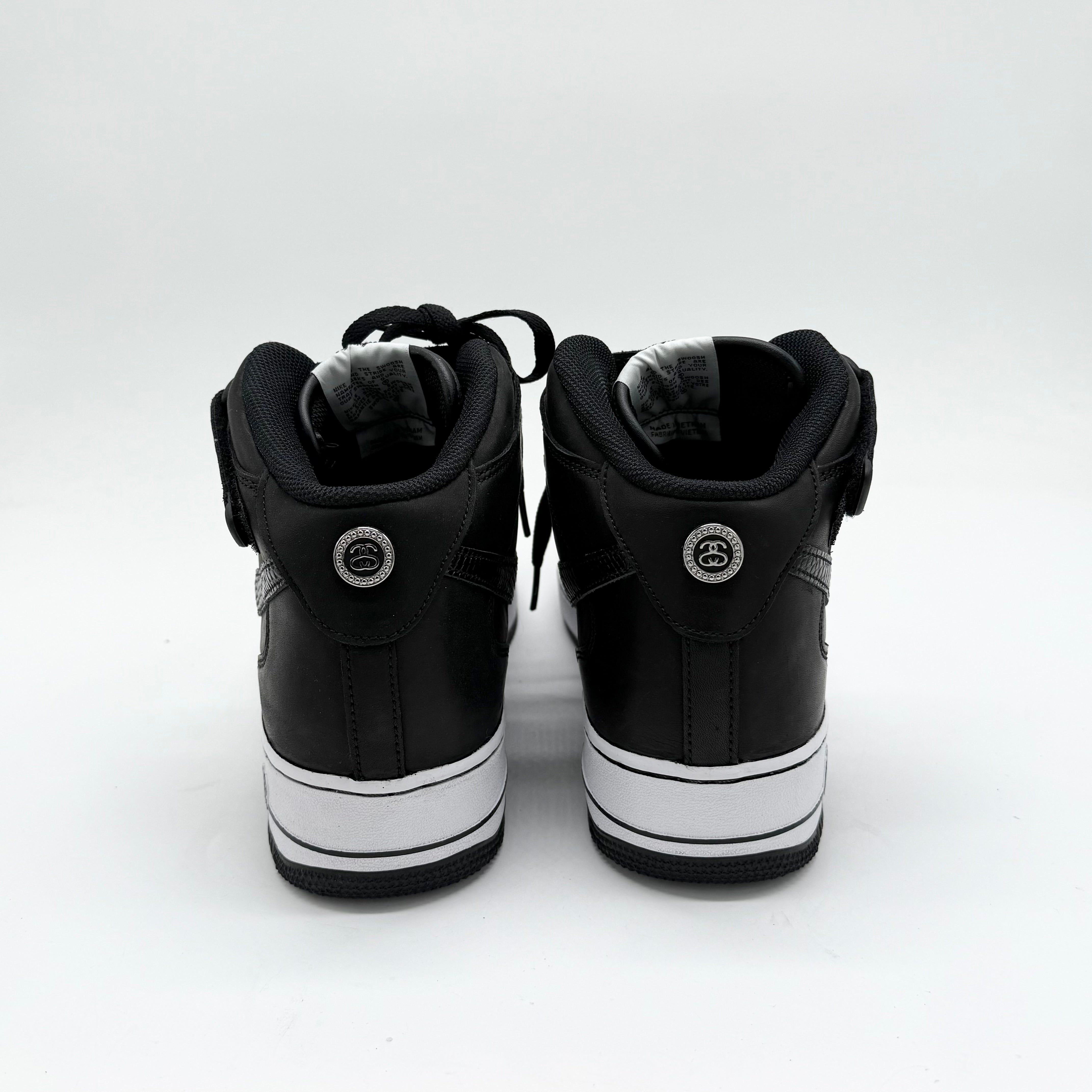 Nike Air Force 1 Mid Stussy Black White EU 46