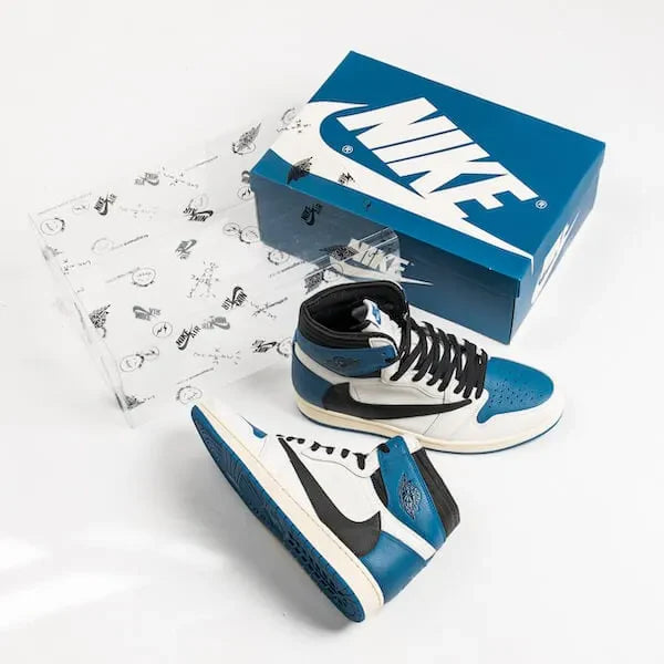 Air Jordan 1 Retro High OG SP Travis Scott Fragment Military Blue - DH3227-105