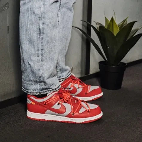 Dunk Low Off-White  University Red - CT0856-600